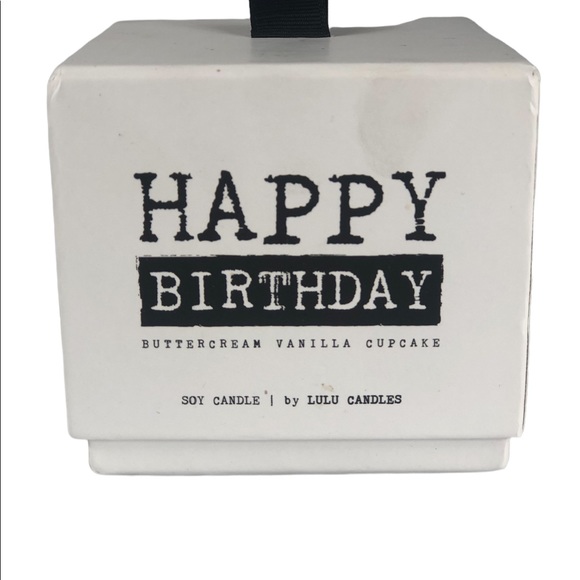 Happy Birthday Buttercream Vanilla Cupcake Candle from Lulus Candles - Picture 7 of 9